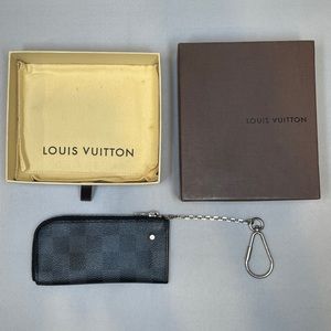 Louis Vuitton Key Pouch Black Monogram